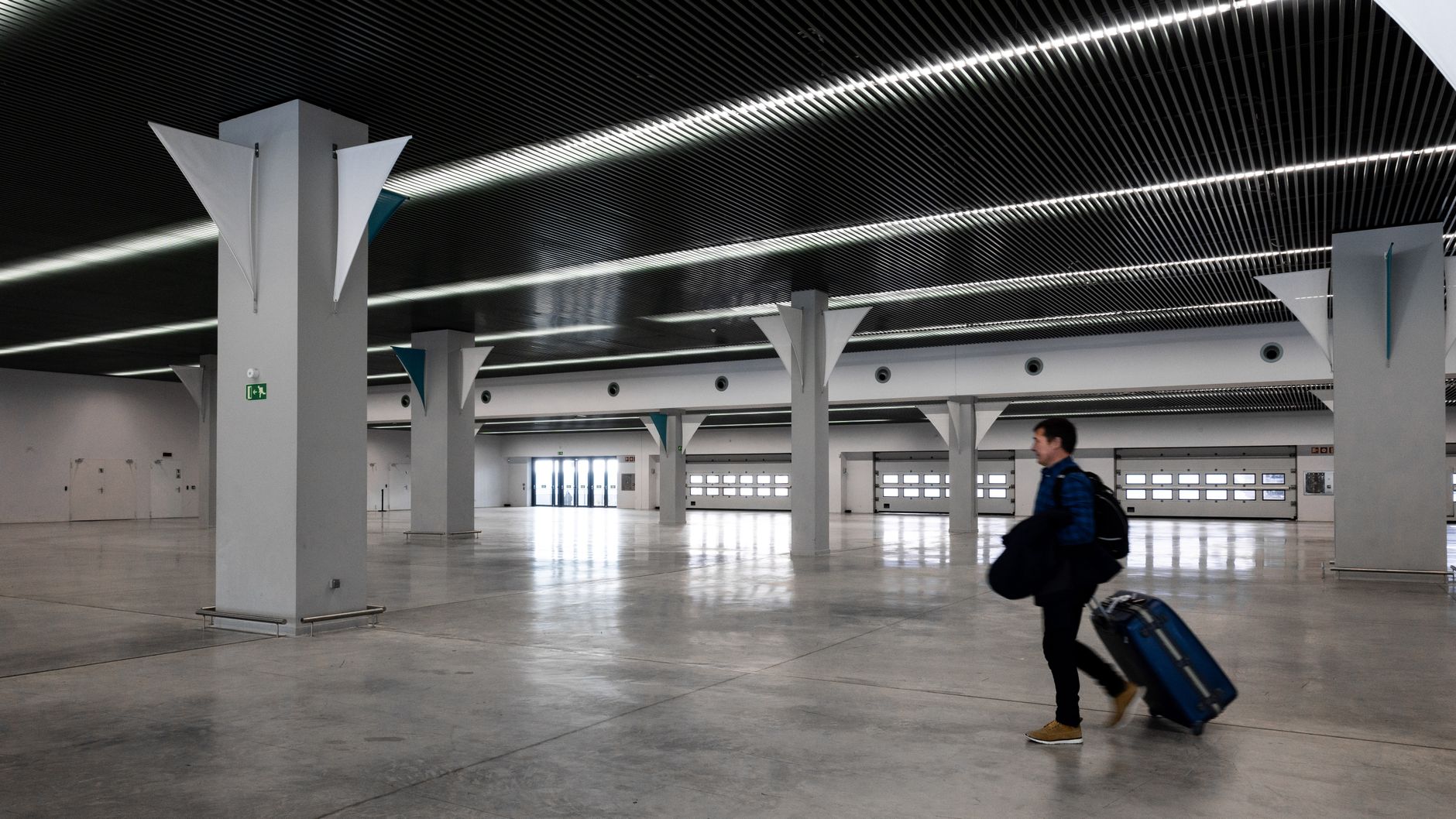 How can you set up an indoor walking space safely?